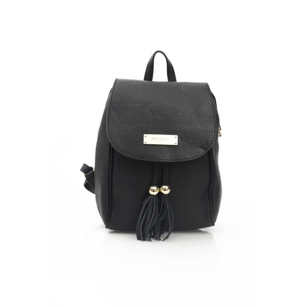 Baldinini Trend Black Leather Women Women's Bag